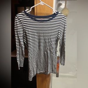 Vineyard Vines, 3/4 Sleeve, XS, Blue/White stripe